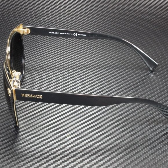 Versace Polarized Women\'s Black Sunglasses